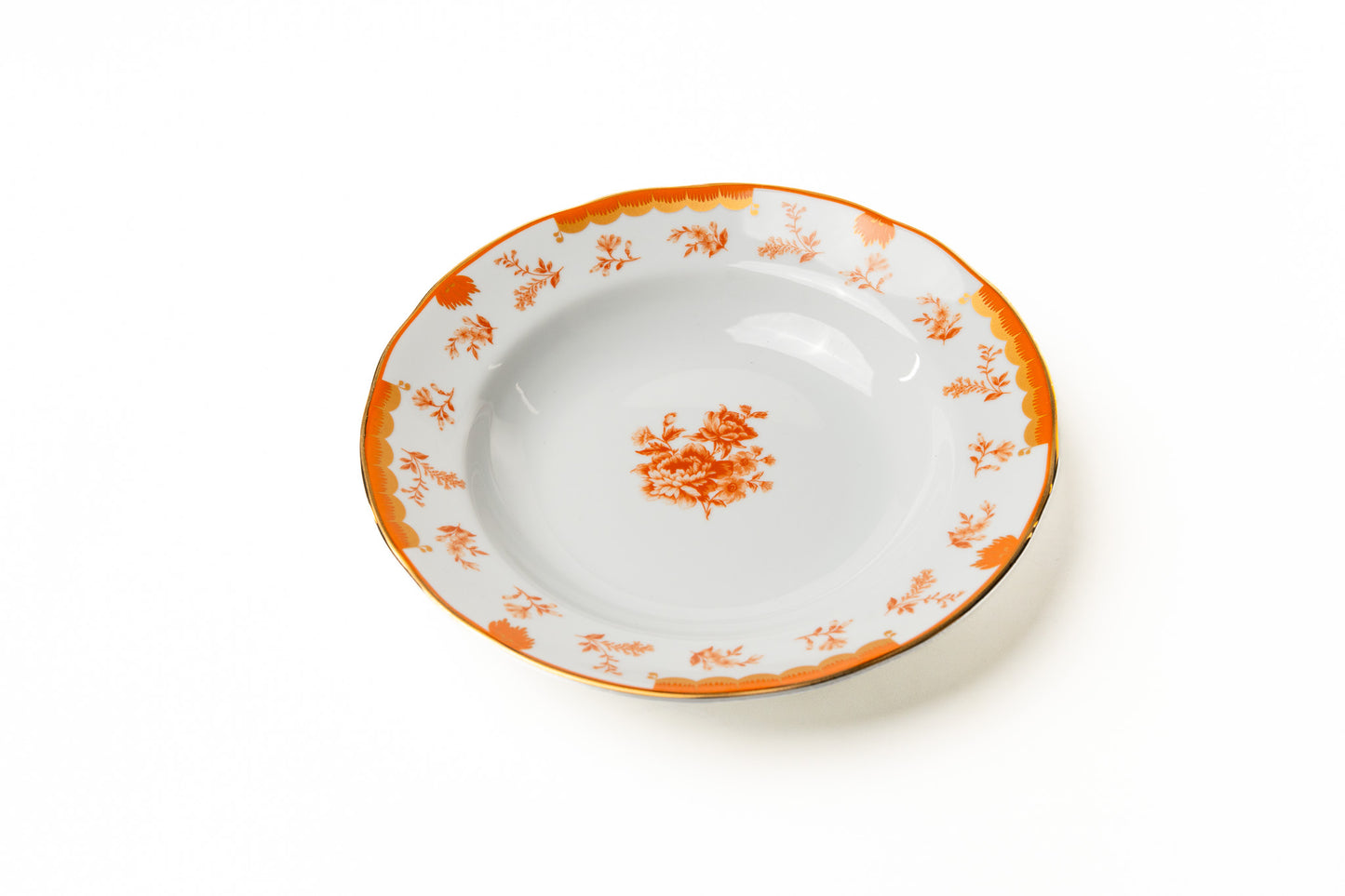 Kit Prato Fundo Coleção "Laranjeira Imperial" 6 Peças