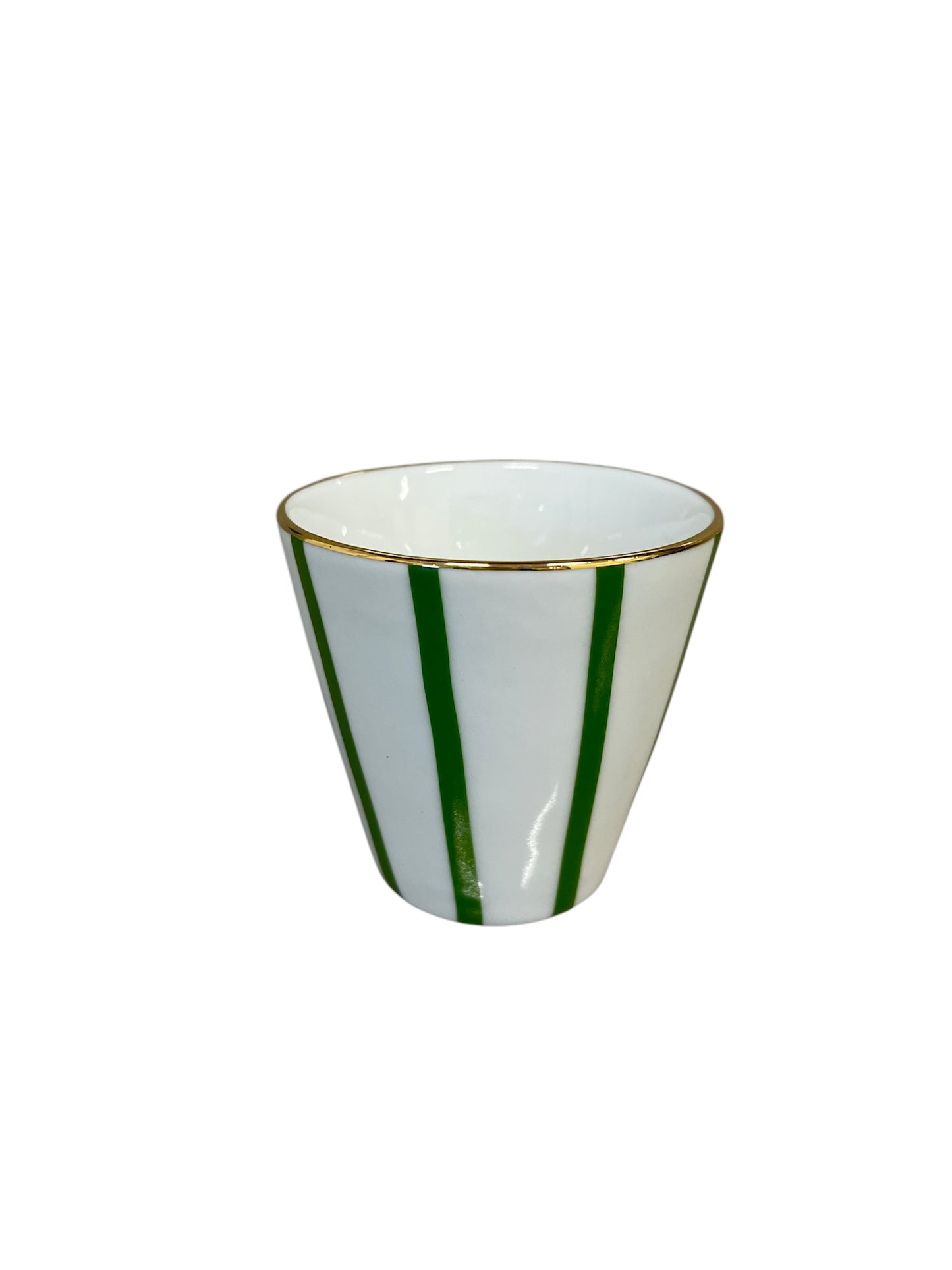 Cachepot Petit Coleção "Listras Verdes"
