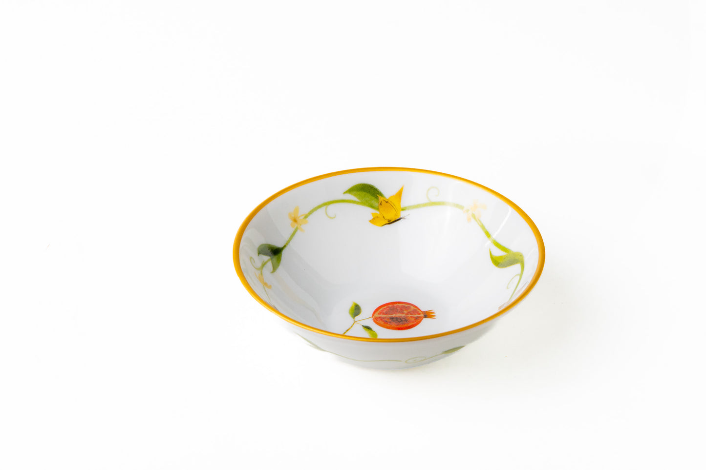 Kit Bowl Vaso Coleção "Jardim de Romã Kit 6 Peças