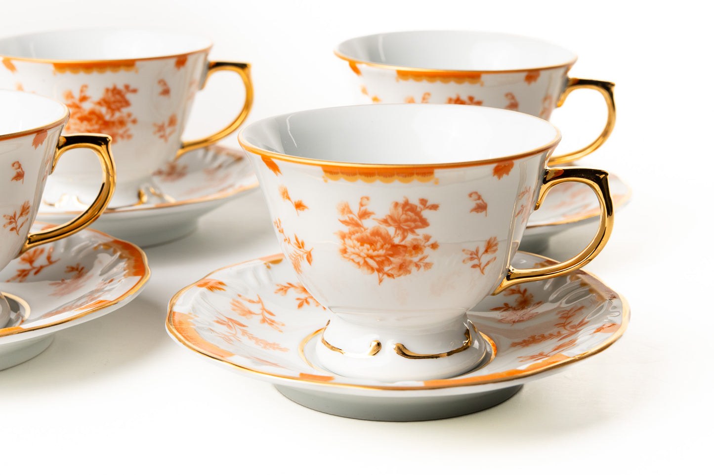 Xícara de Café com Pires Coleção "Laranjeira Imperial"