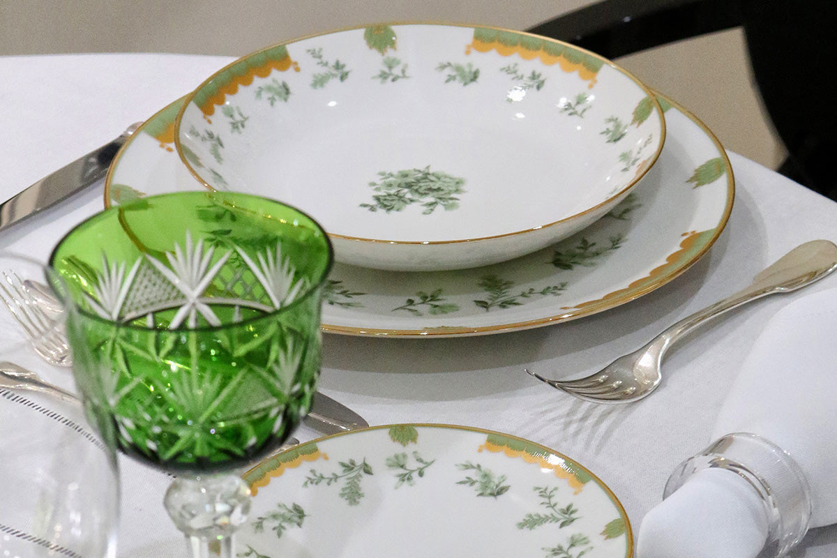 Kit Prato Fundo Coleção "Fleur" 4,6,8 e 12 Peças