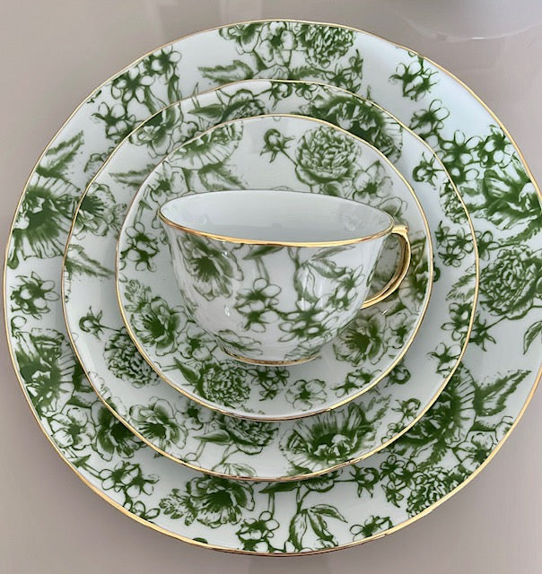 Kit Prato Fundo Coleção "Jardin Sur Le Nil" 4,6,8 e 12 Peças