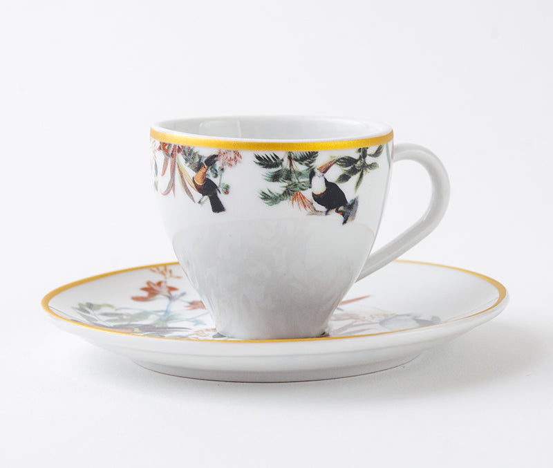 Kit Xícaras de Café "Coleção Prato Brasil" 12 peças