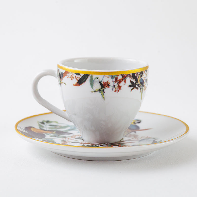 Kit Xícaras de Café "Coleção Prato Brasil" 12 peças