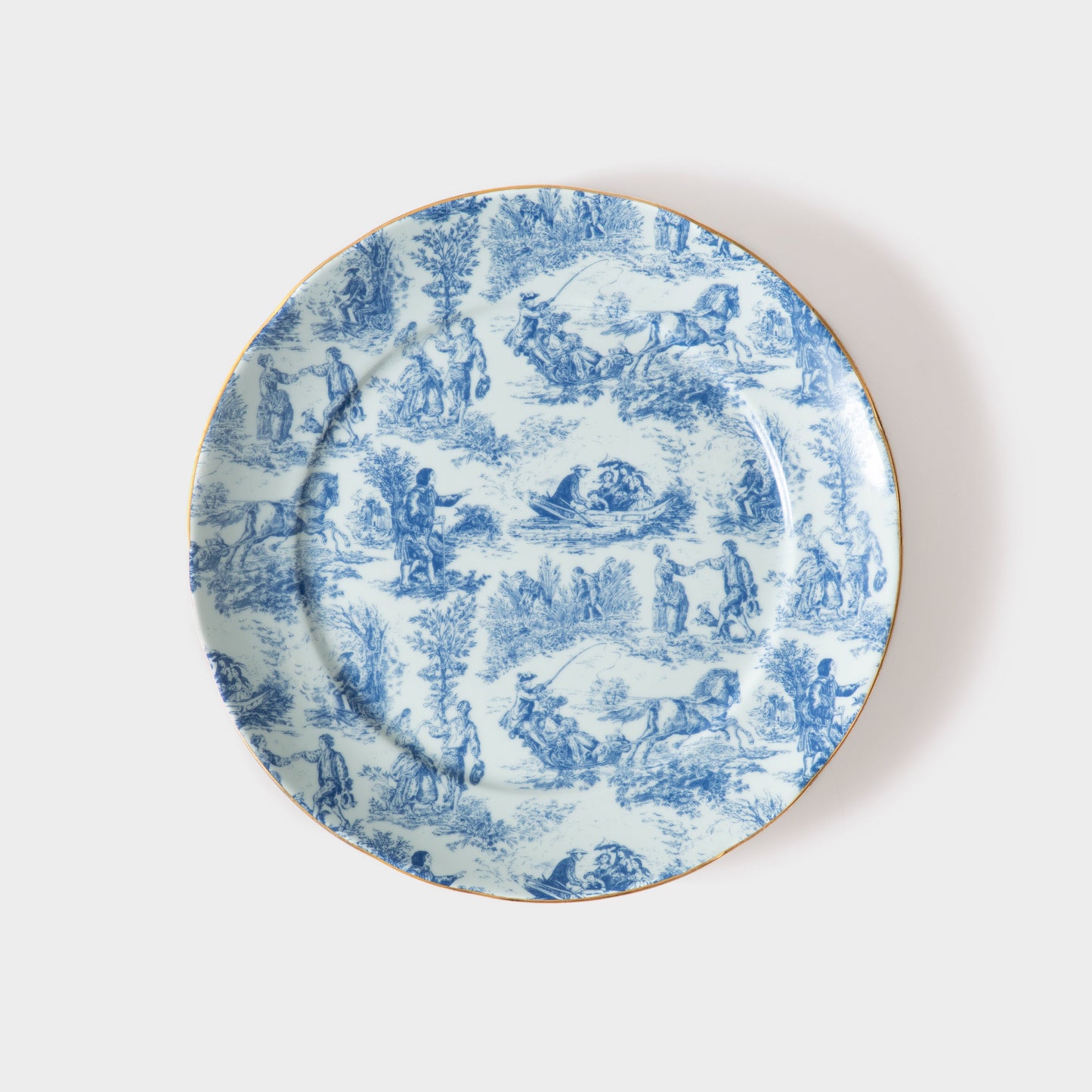 Kit Prato Sobremesa Coleção ''Toile de Jouy'' 4 peças