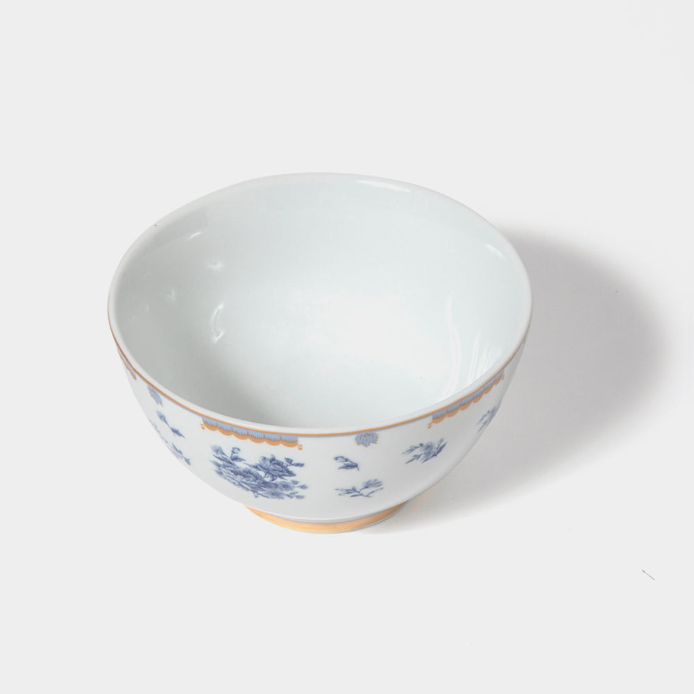 Kit Bowl Vaso Coleção Blue Roses 12 Peças