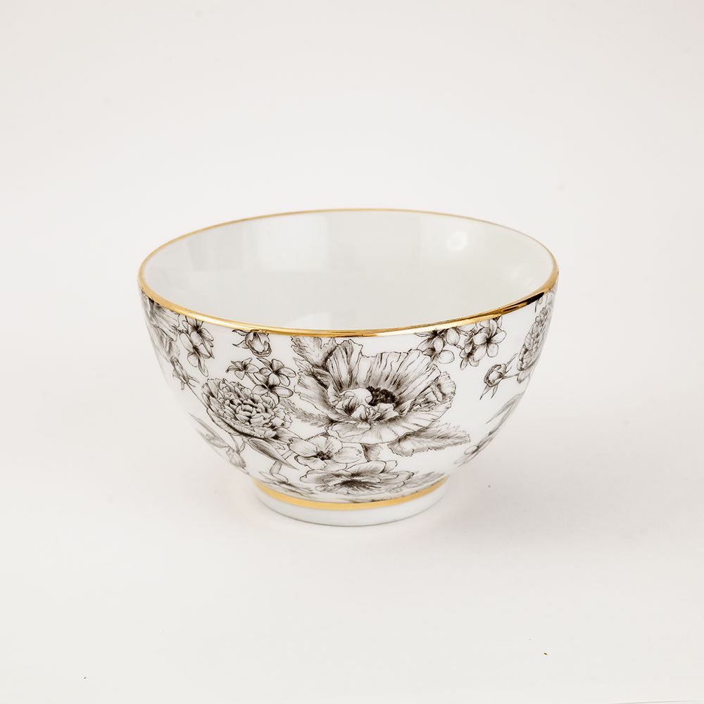 Bowl Vaso Porcelana especial Coleção "Papoula"