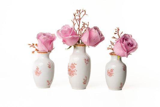 Kit Vaso Petit Coleção "Jardim de Xangai" 12 cm 3 Peças