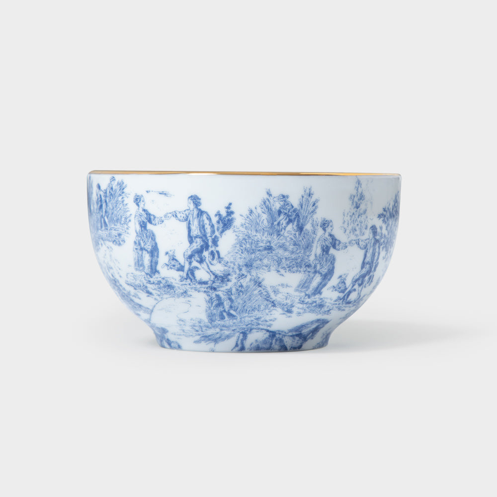 Kit Bowl Vaso Coleção Toile De Jouy 4, 6, 8 e 12 Peças